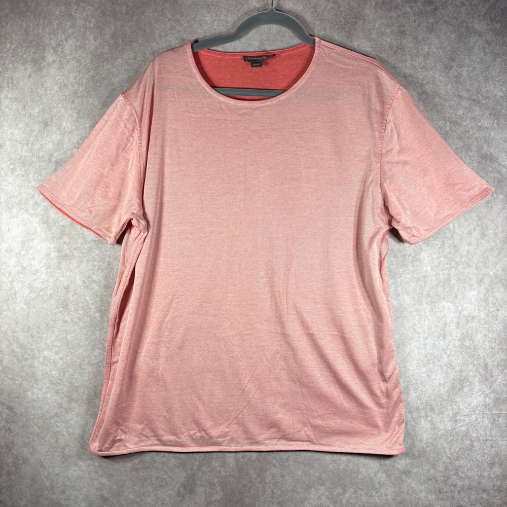 Jim Thompson T-Shirt‎ Mens XL Pink Classic Short Sleeve Cotton Heathered Casual